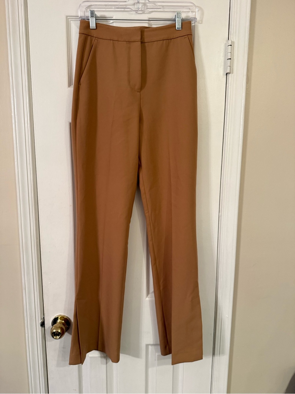 Zara Tan Boot Cut Pants